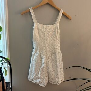 Abercrombie & Fitch White Lace Romper